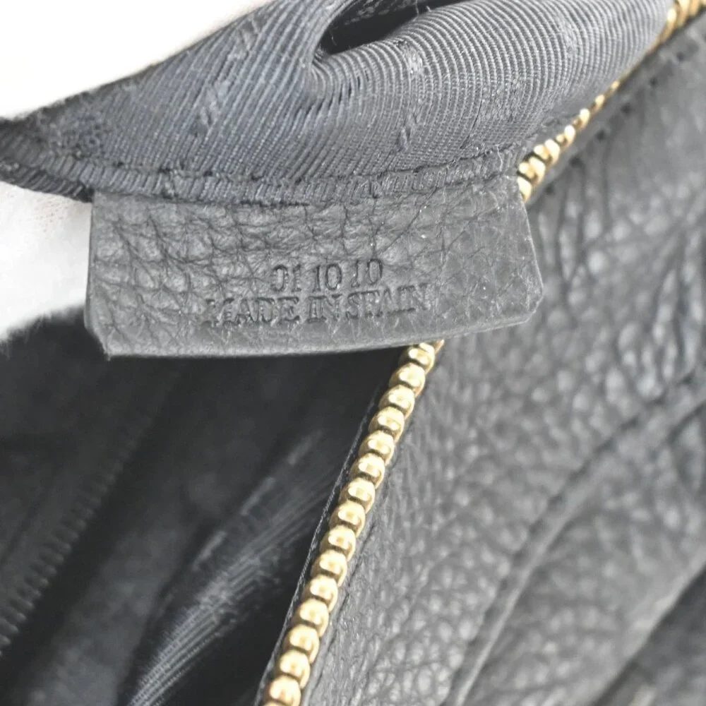 LOEWE Logo Anagram 2Way Shoulder Hand Bag Leather Black GHW Spain 95RL702 - Picture 13 of 16